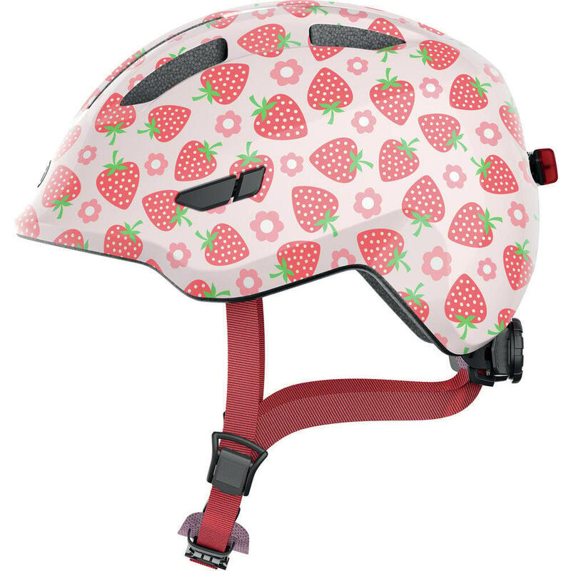 ABUS Kinder-Freizeithelm "Smiley 3.0  LED " rose strawberry