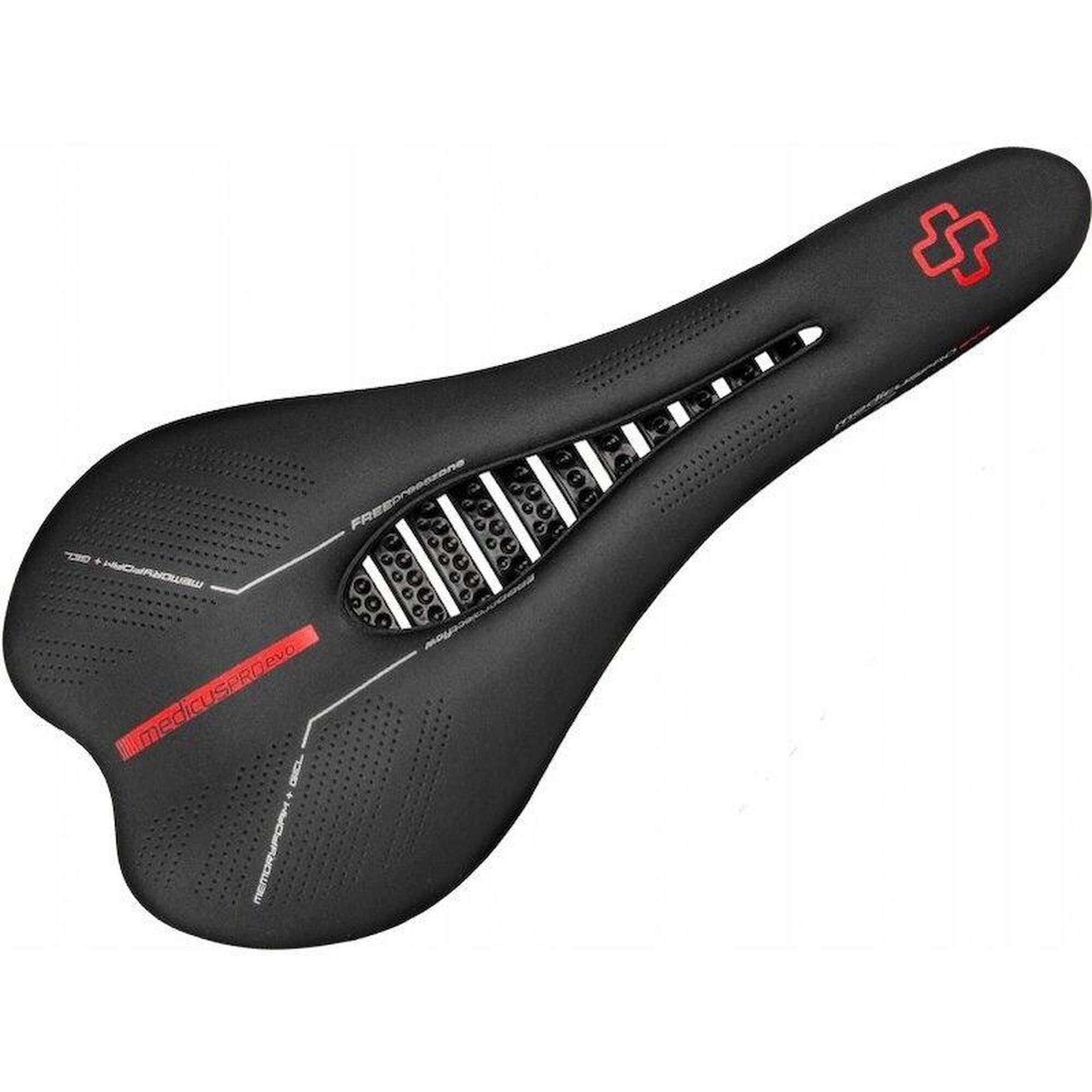 D Sa bicicleta Memory Foam si Gel, Medicus Pro Evo 7.0 MTB, negru, 27.5x13.5cm