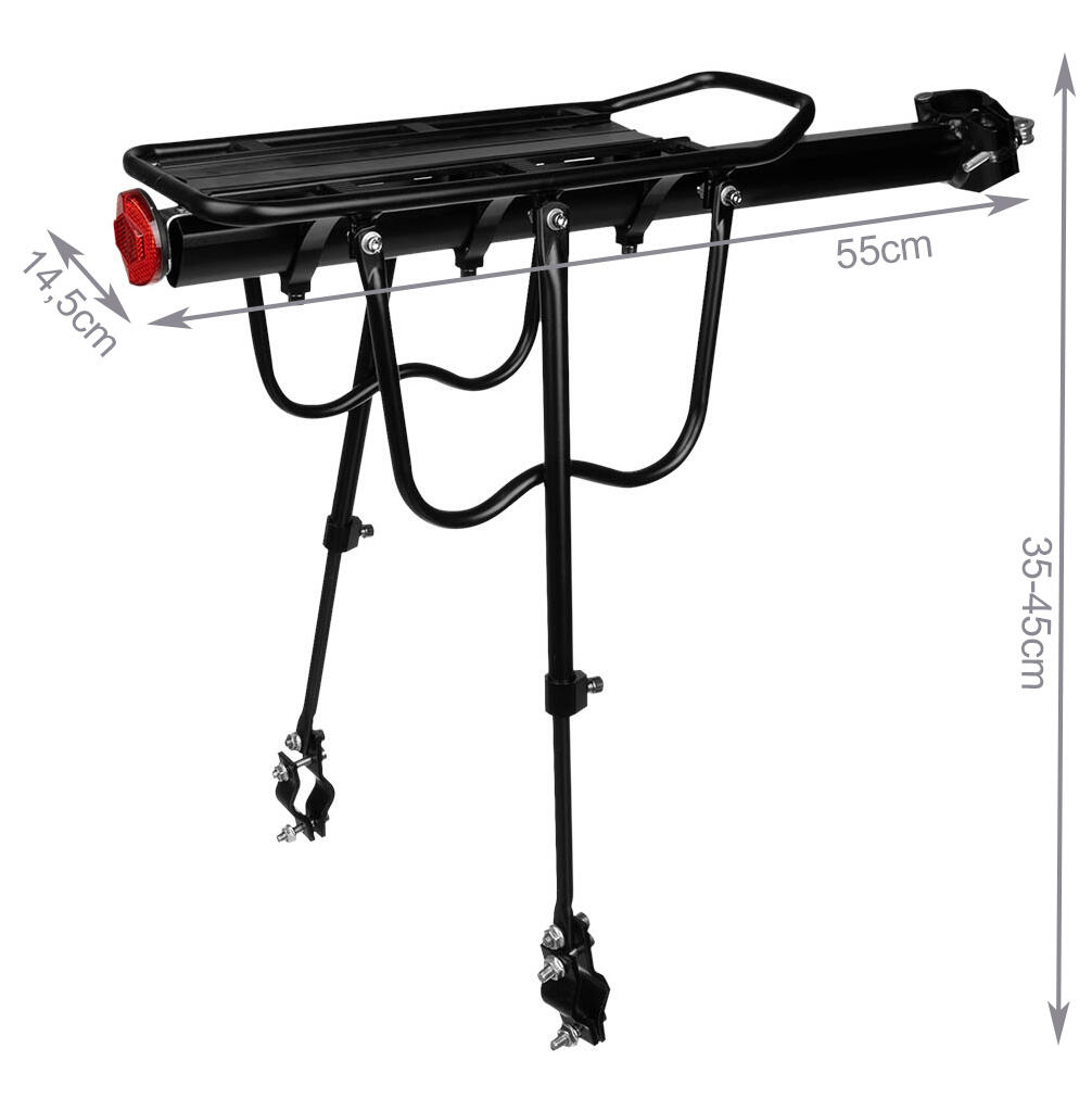 Porte-bagages Arrière VTT/Vélo Noir - 50 KG 2/7