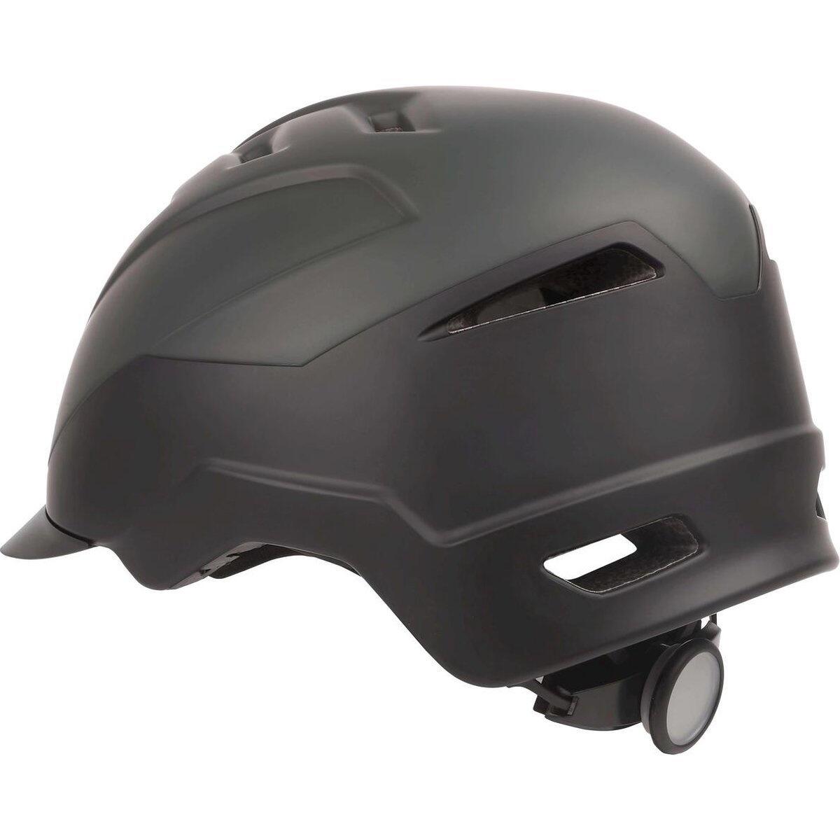 Casco E'City M (54-59Cm) - Negro / Gris Oscuro Mate 6/7