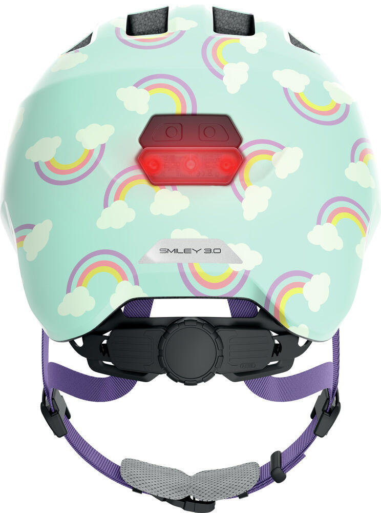 ABUS Kinderhelm "Smiley 3.0 LED" blauwe regenboog 6/7