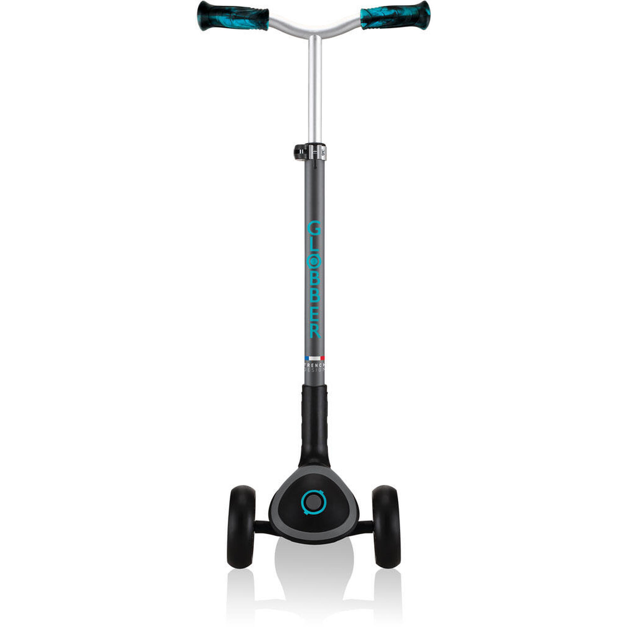 Trottinette MASTER PRIME 3 roues pliable - Noir-Bleu canard