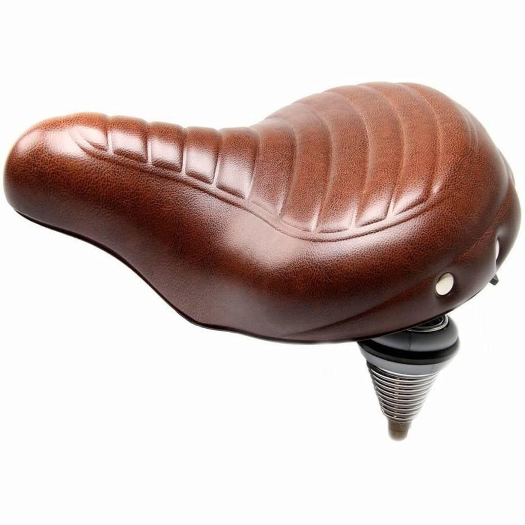 Selle Comfort Drifter Fietszadel Wave - Bruin - Met Hangveren 5/6