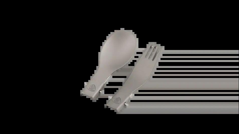 outdoorowy Robens Składany zestaw sztućców ze stopu aluminium 2/2