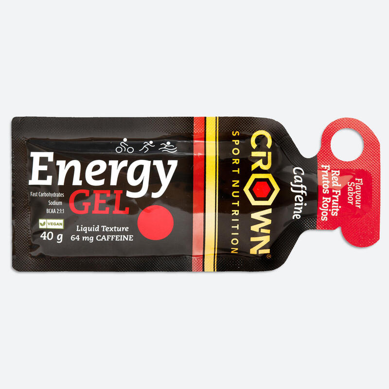 Gel energético de 40g ‘Energy Gel‘ Frutos Vermelhos com cafeína Exclusivo online                             4 cores disponíveis
 2,19€  Preço por quantidade 54,75€kg CROWN SPORT NUTRITION Gel energético de 40g ‘Energy Gel‘ Frutos Vermelhos com cafeínaVendido e expedido por: Trideporte  (2)  