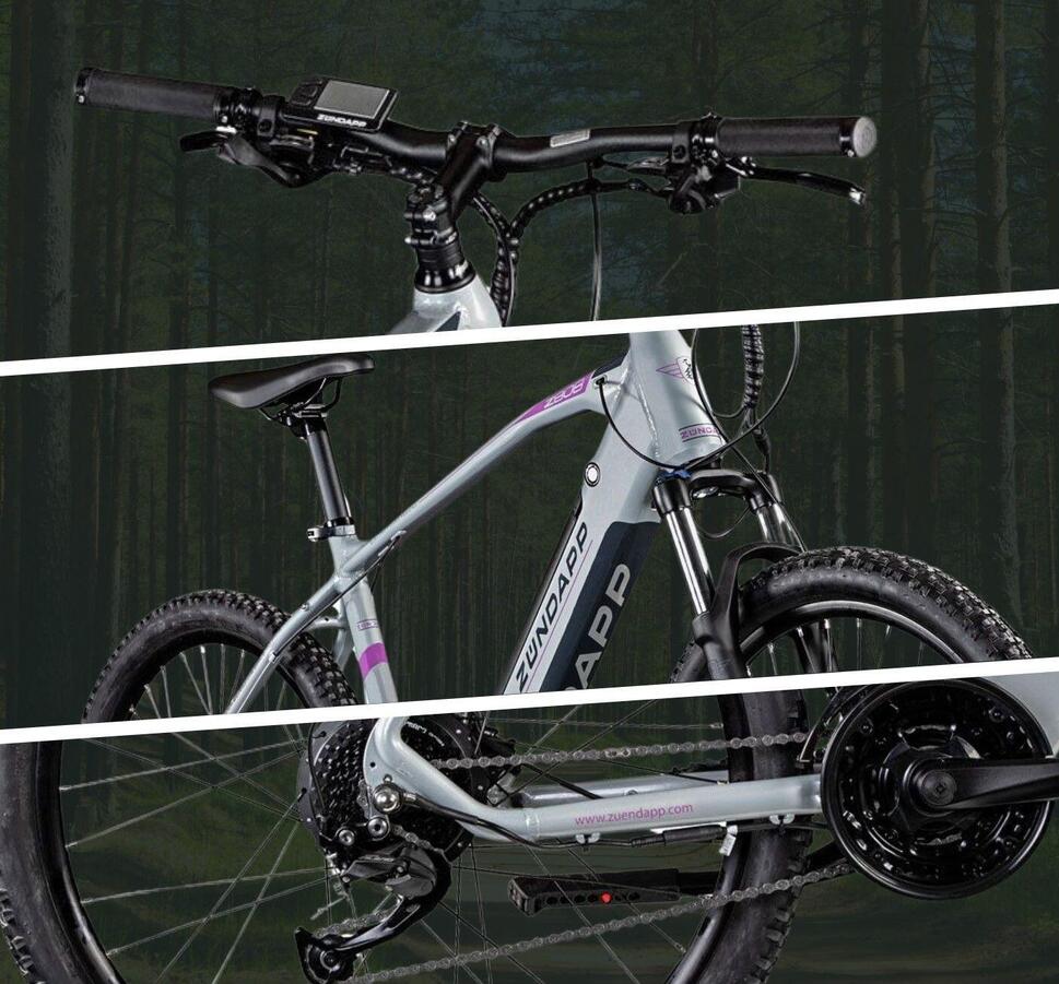 Rower elektryczny Zundapp górski szary rama 19,5 cala