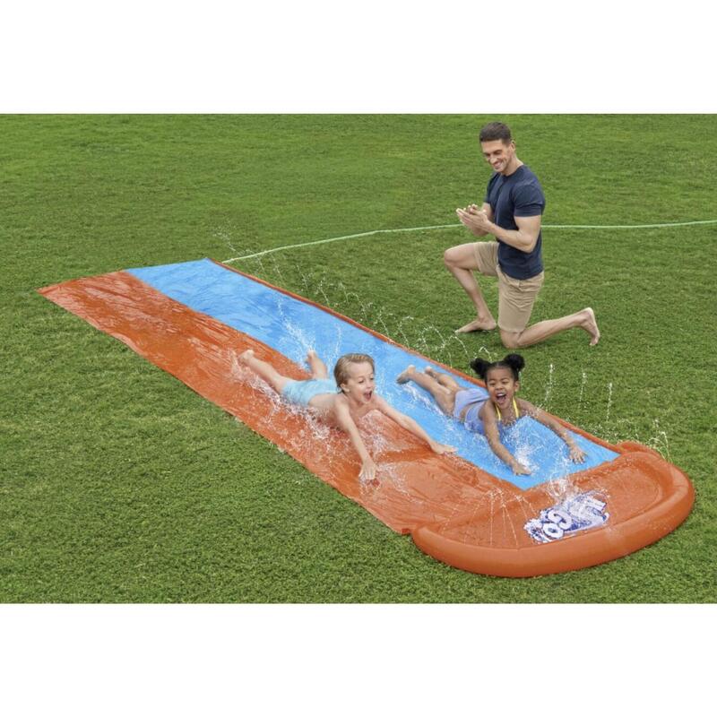 Bestway H20GO Double Lane Slip and Slide, Inflatable Water Slide for Kids