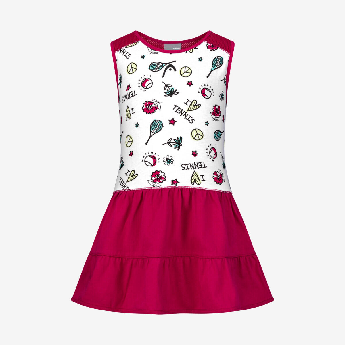 Head - Tennis Dress Girls - Robe - Rose - 4-5 Ans - Decathlon