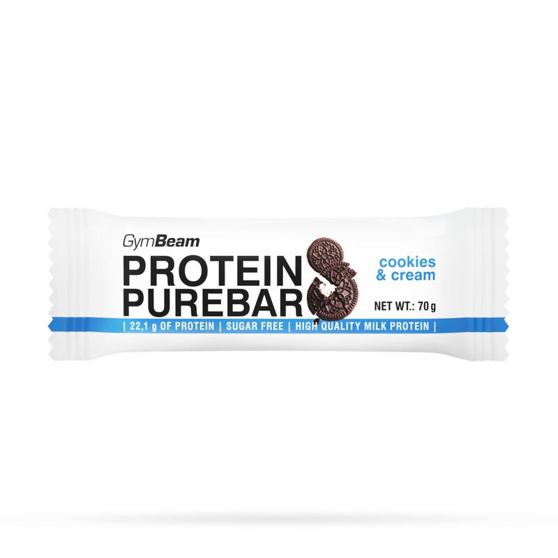 Baton białkowy PureBar 12 x 60 g GymBeam cookies & cream