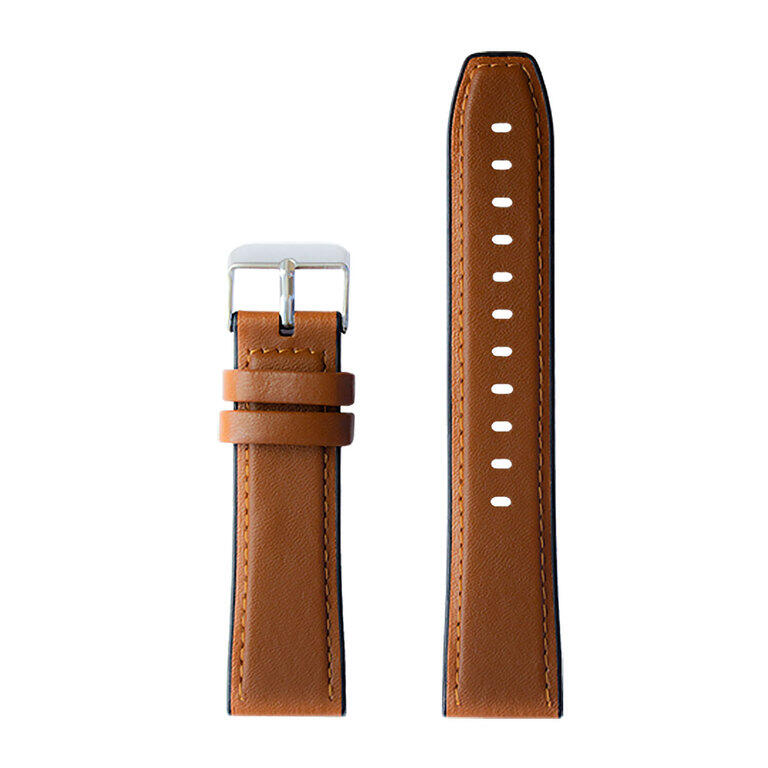 Pasek do zegarka Watchmark Brązowy skórzany 22 mm