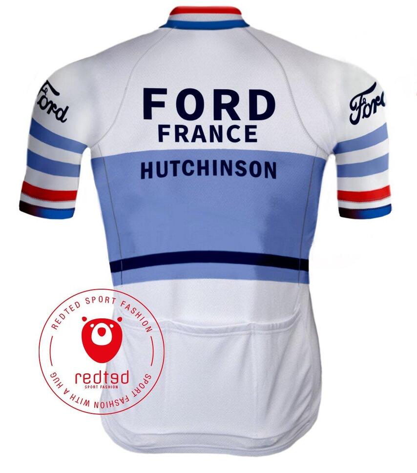 Vintage Ford France Cycling Jersey - Redted