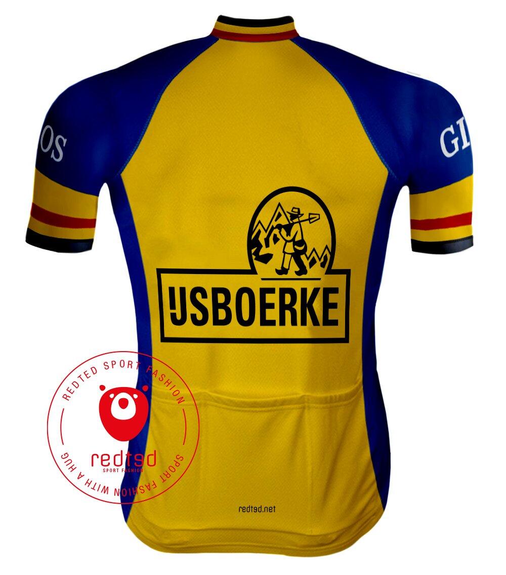 Maglietta da ciclismo retrò IJsboerke Warncke - REDTED 2/5