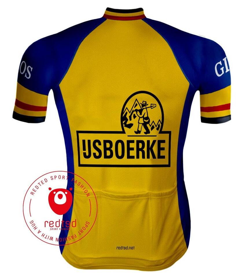 Strój kolarski vintage IJSBOERKE WARNCKE - REDTED