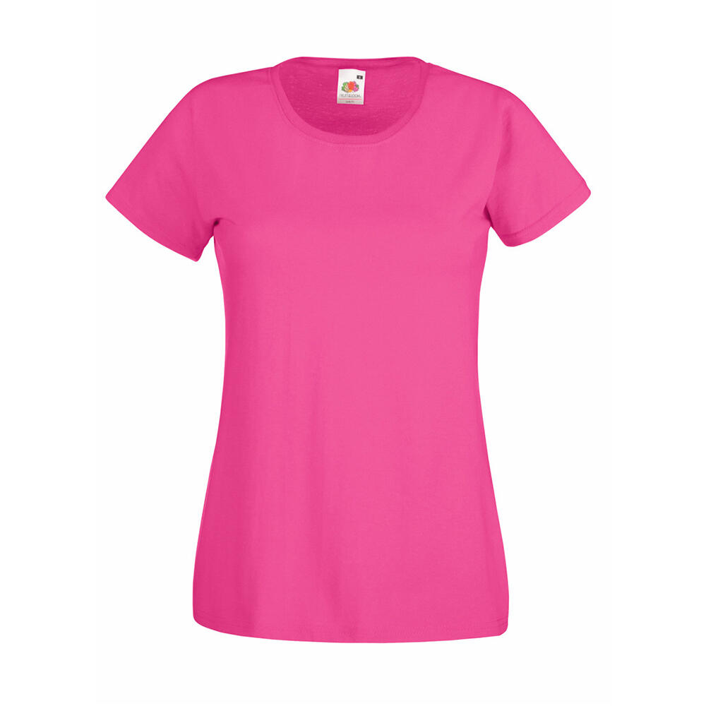 Womens/Ladies Value Fitted Short Sleeve Casual T-Shirt