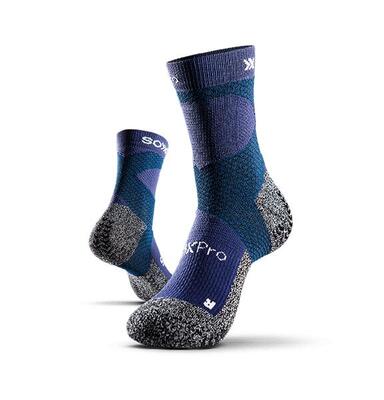 Soxpro trekking mid sokken met anti-verstuiking trekking grip paars