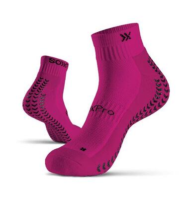 Soxpro low cut grip sokken hardlopen crossfit en tennis zwart