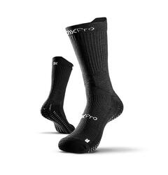 Chaussettes de basketball SOXPro Fast Break anti-entorse, adhérentes, blanches