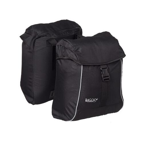 Bagoo borsa doppia da bici leggera 17L nera