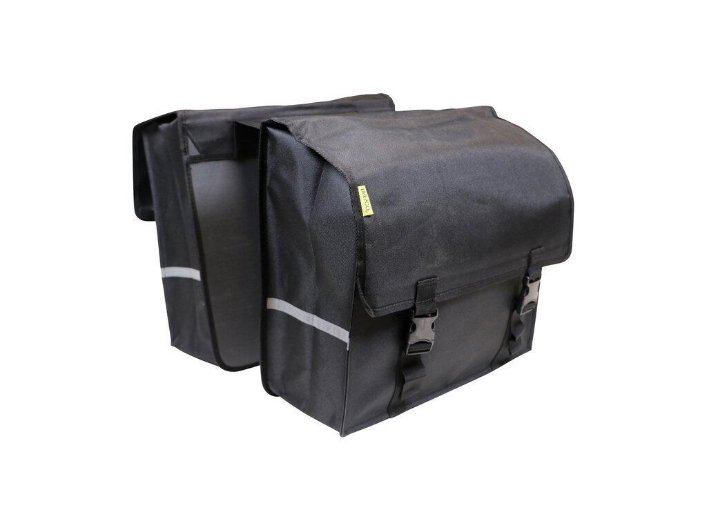 Dresco Dubbele Fietstas Super Shopper - 50L - Zwart 3/7
