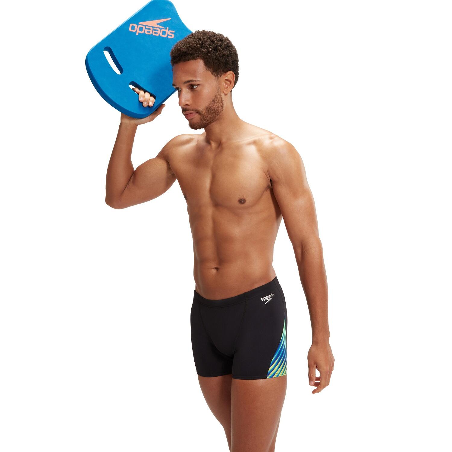 Speedo Allover Digital Swimsuit Black / Blue 6/7
