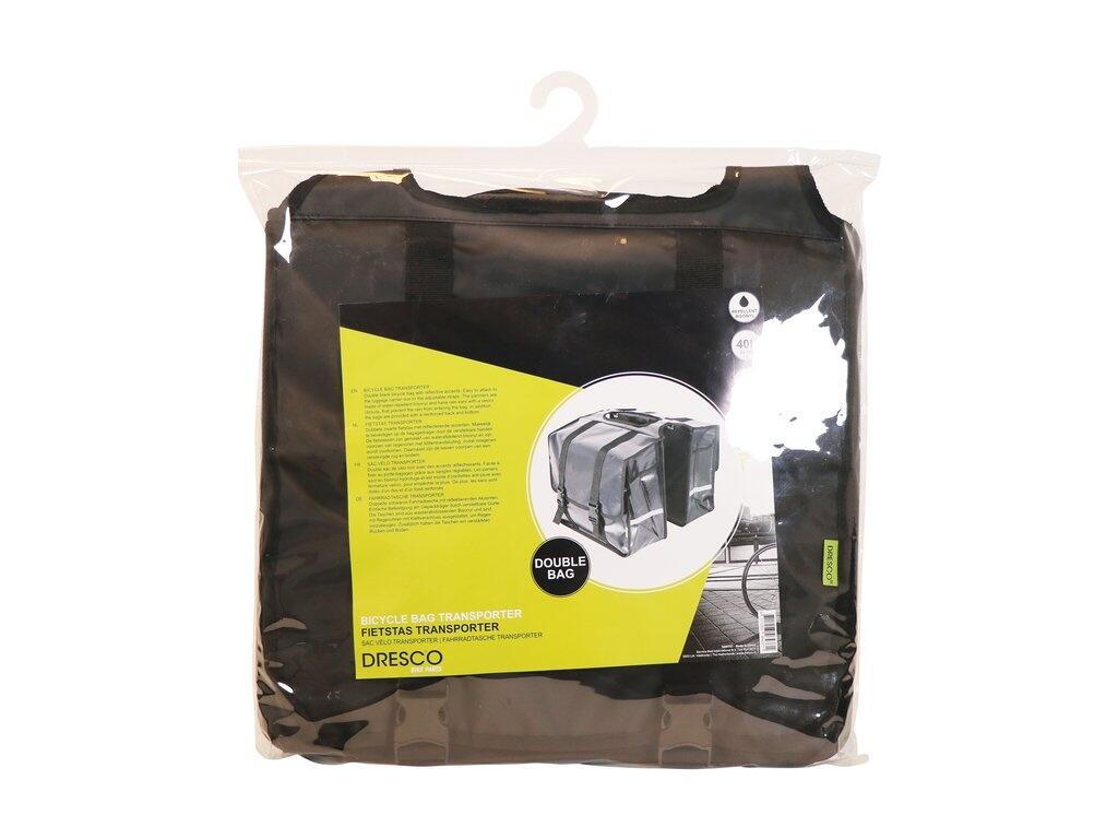 Dresco Dubbele Fietstas Transporter - 50L - Zwart 4/7