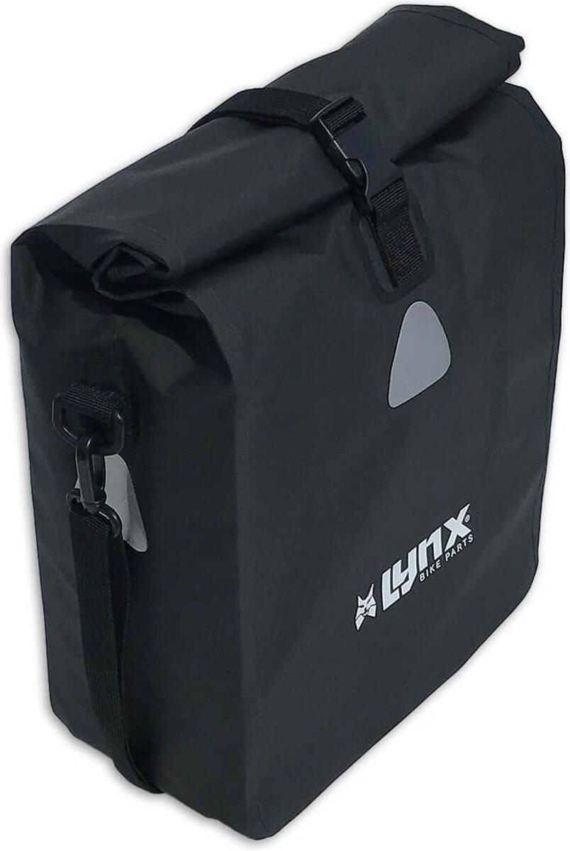 LYNX Lynx Fietstas Pakaftas Zwart Tarpaulin 21 Liter