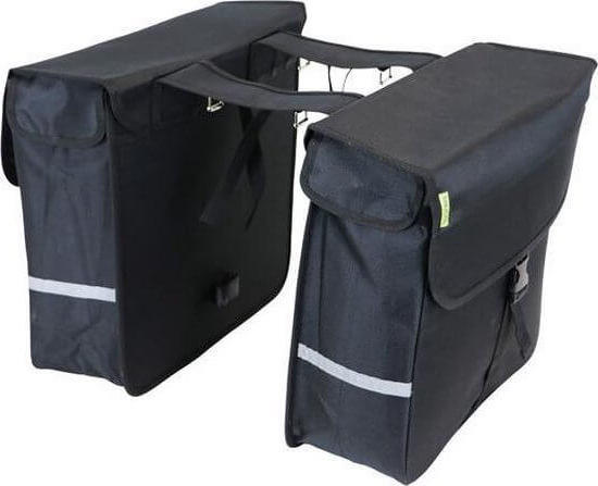 Dresco Dubbele Fietstas Luxe Shopper - 40L - Zwart 2/5