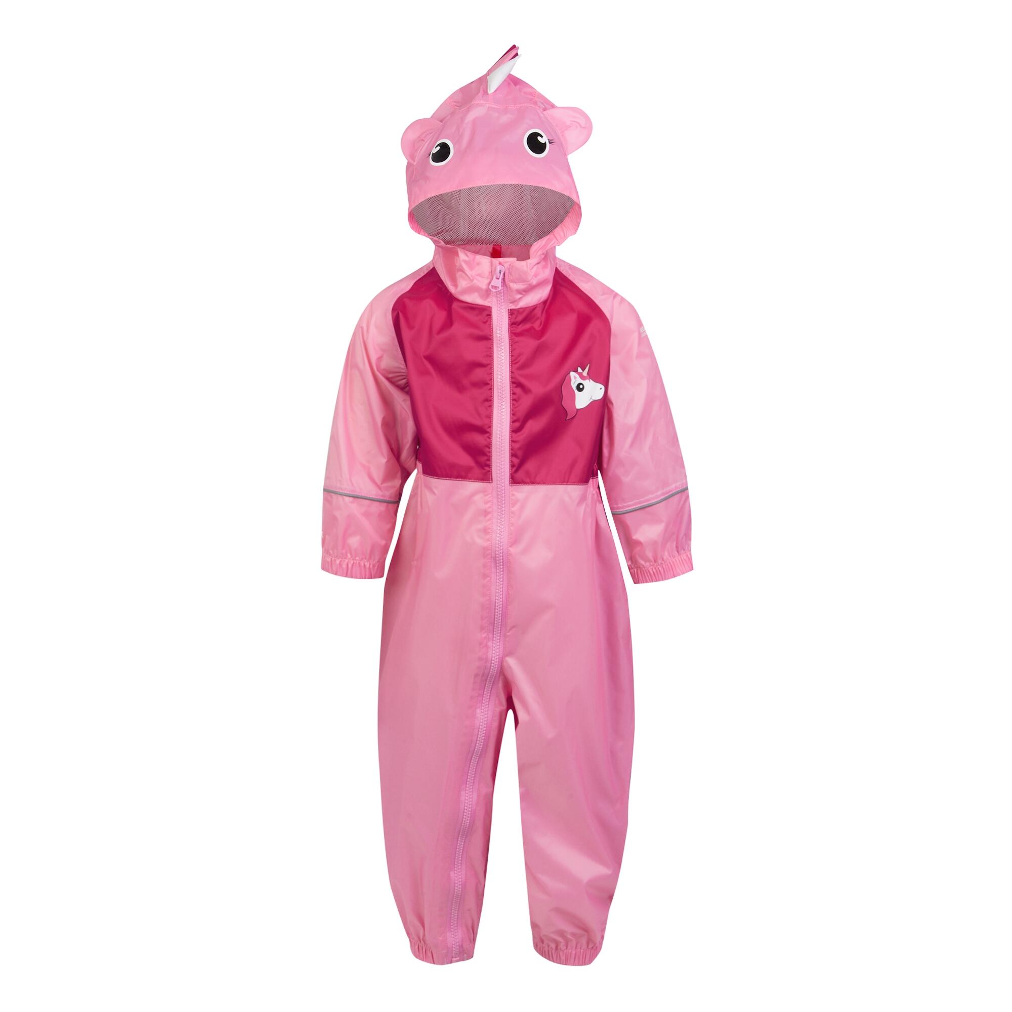 Regatta Childrens/Kids Charco Luna Unicorn Puddle Suit