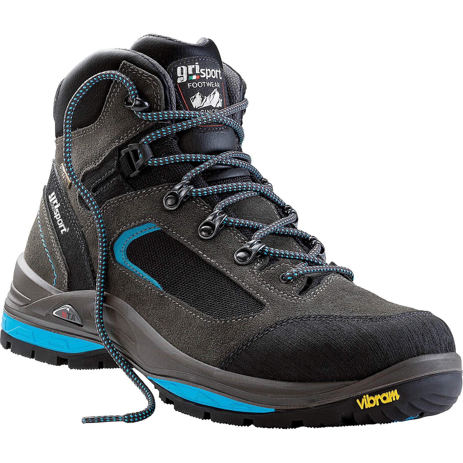 Grisport Schnürstiefel Gritex grau/blau Gr. 37 1/1