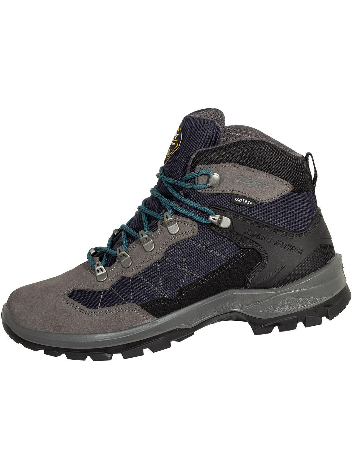 Schnürstiefel anthrazit/blau Gritex Gr. 40 2/6
