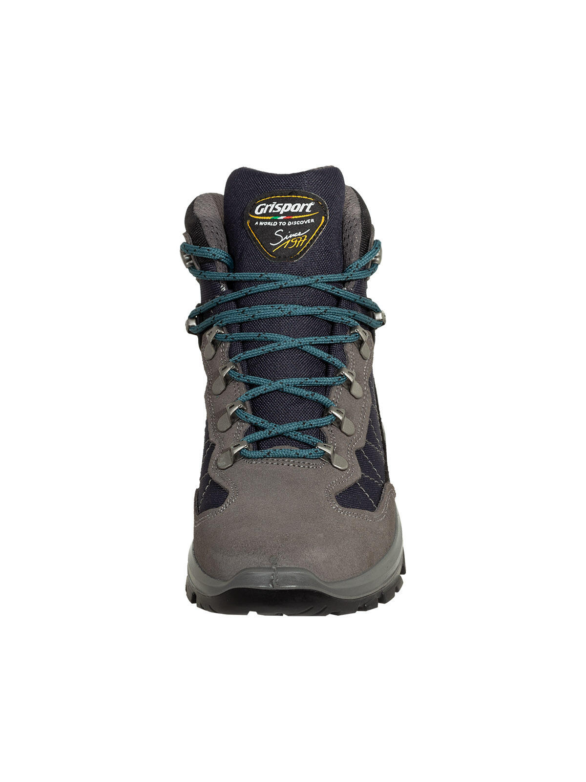 Schnürstiefel anthrazit/blau Gritex Gr. 40 3/6