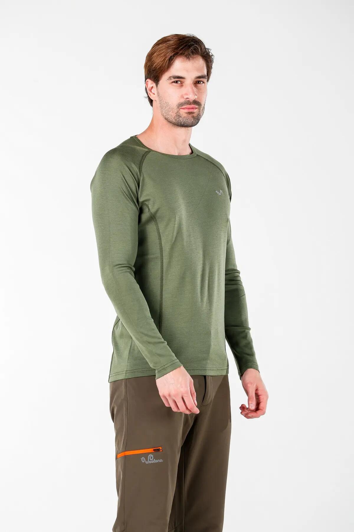 Koszulka termoaktywna męska Woolona Remus z długim rękawem 100% Merino 5/7