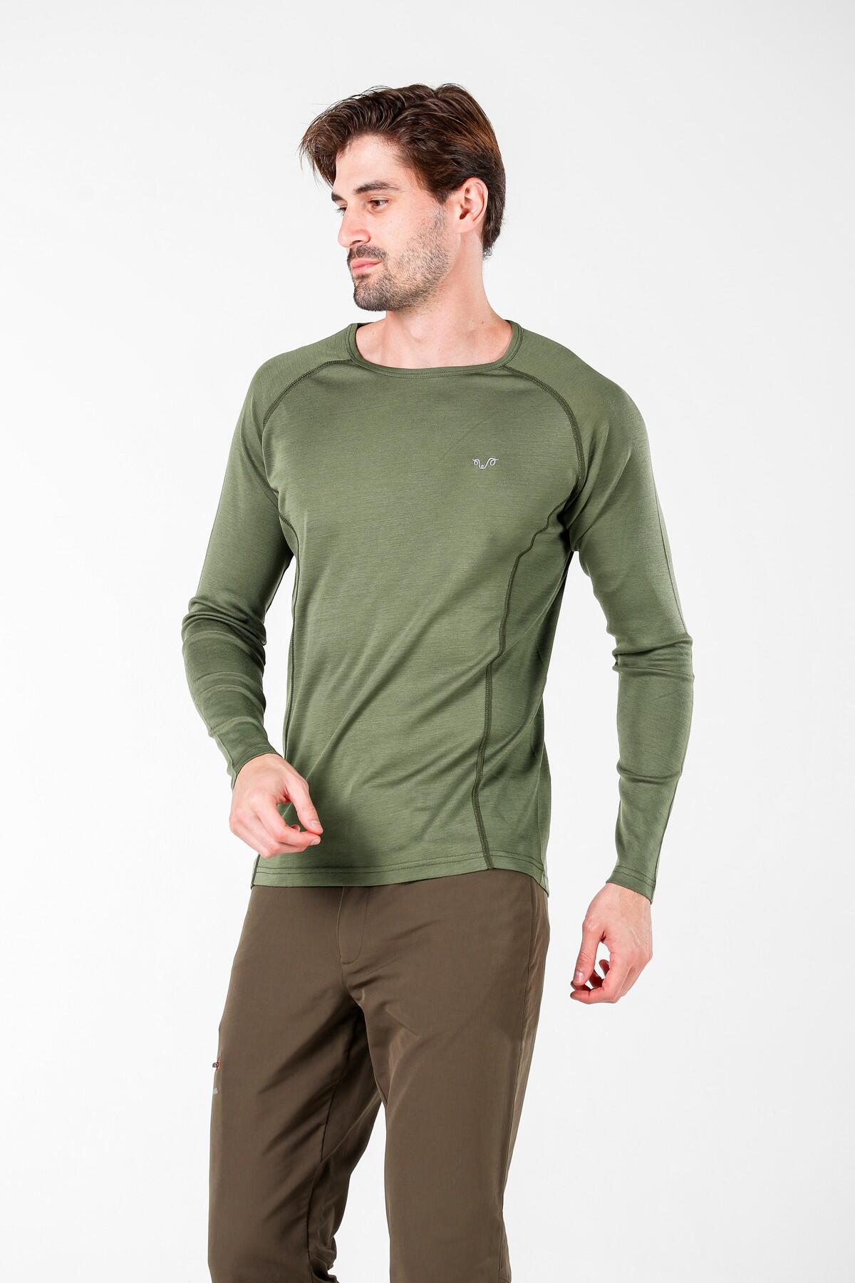 Koszulka termoaktywna męska Woolona Remus z długim rękawem 100% Merino 5/7