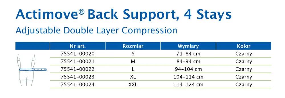Back Support Actimove Sports Edition Zwart 3/3