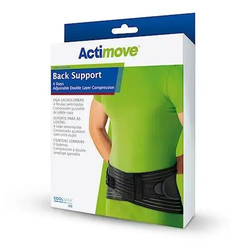 Actimove - Sports Edition - Back Support - Black - Small
