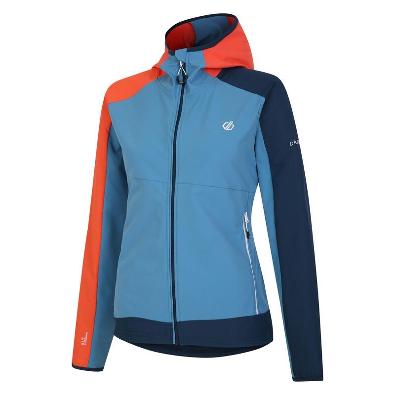 Veste softshell AVIDLY Femme (Bleu pâle / Mandarine)