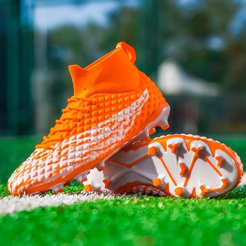 Ghete de fotbal MBrands FG , pentru teren cu iarba, 7.2 , culoare portocaliu 42