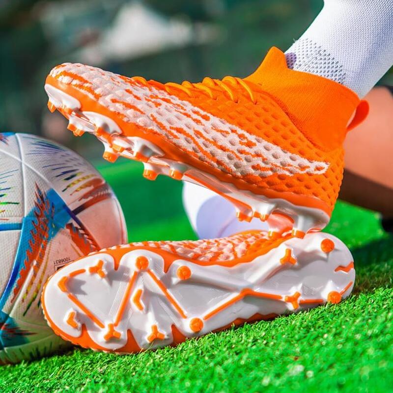 Ghete de fotbal MBrands FG , pentru teren cu iarba, 7.2 , culoare portocaliu 40