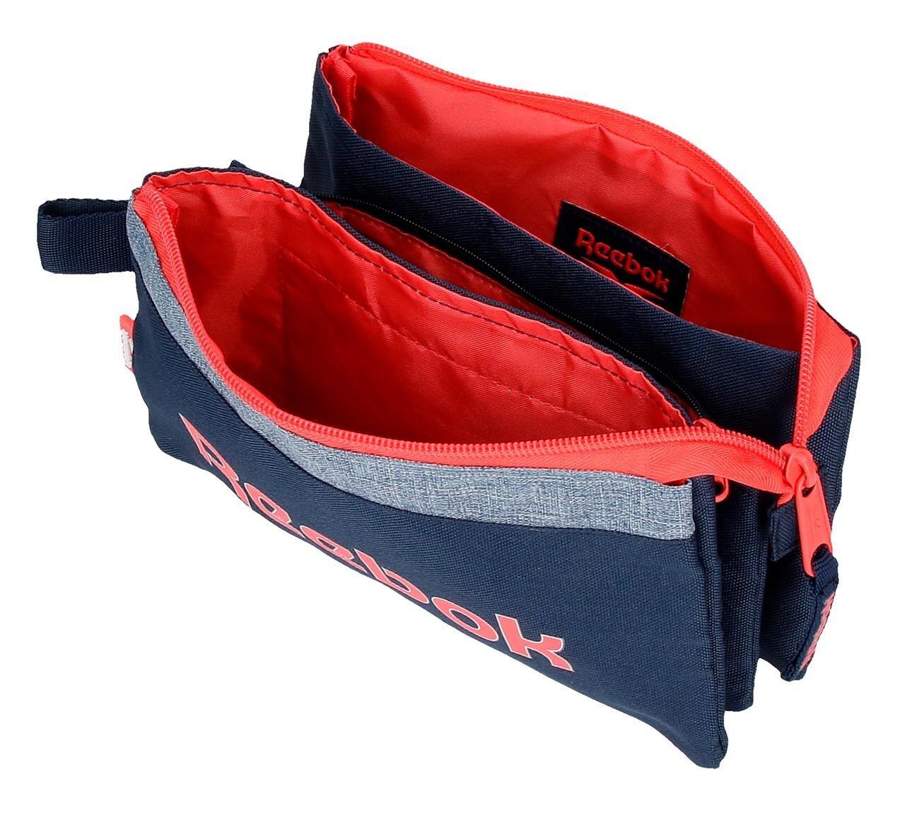 Astuccio tre scomparti ragazza Reebok Lucia 12cm Blu Navy 3/5