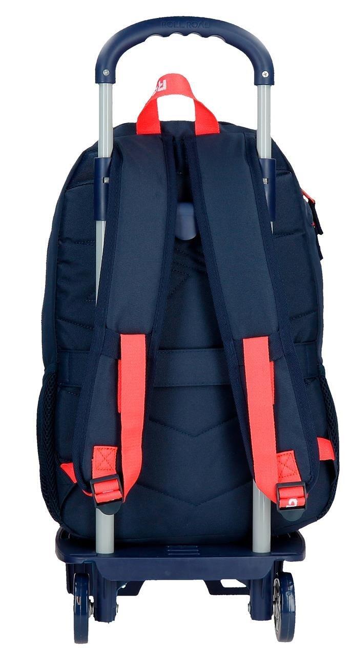 Zaino scolastico due scomparti con carrello ragazza Reebok Lucia 44cm Blu Navy 2/5