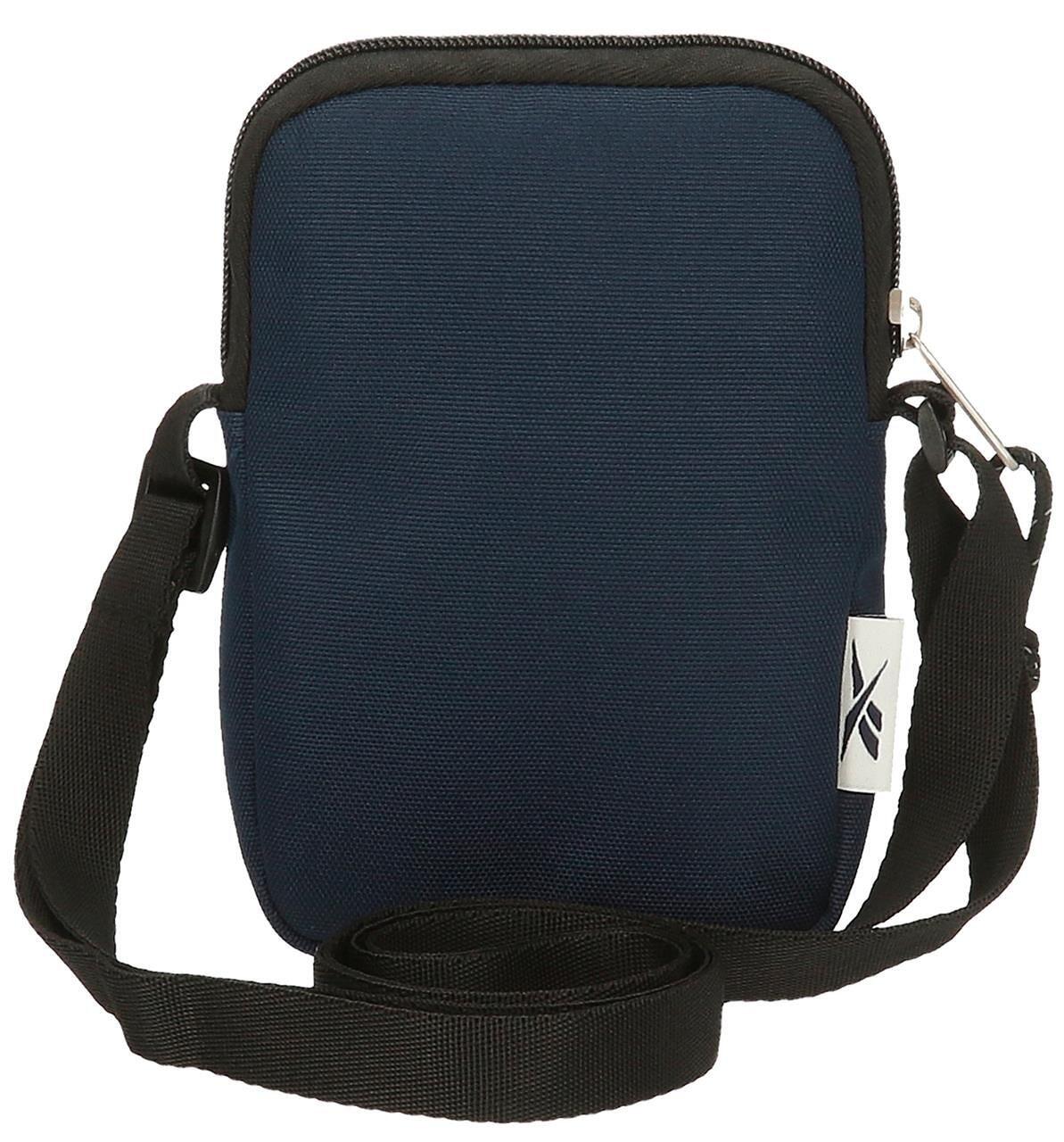 Borsa a tracolla piccola unisex Reebok Boston 17cm Blu Navy 2/5