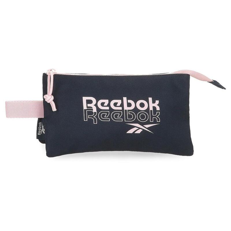 Estuche tres compartimentos Reebok Binley 12cm Azul marino