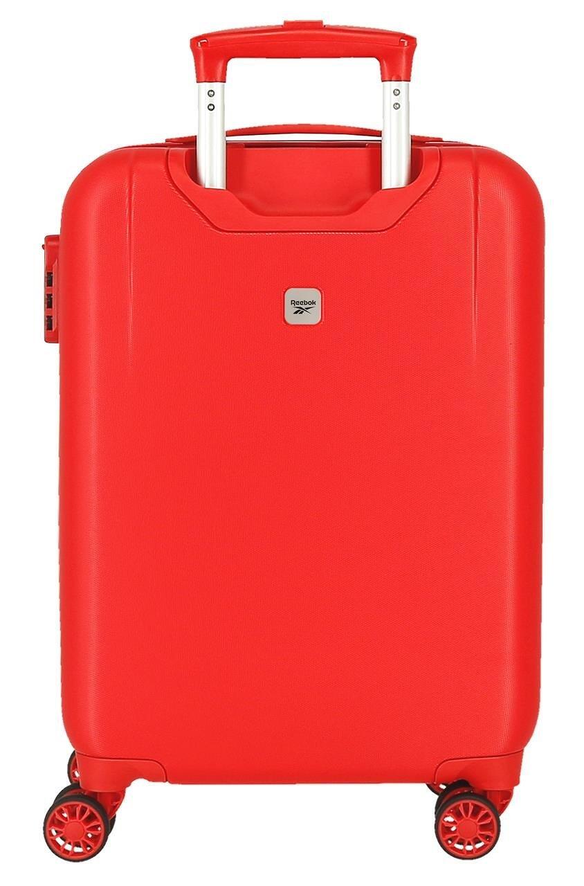 Maleta de cabina ABS rígida Unisex Reebok Maveryck 55cm 34L Blanco/Rojo 2/5