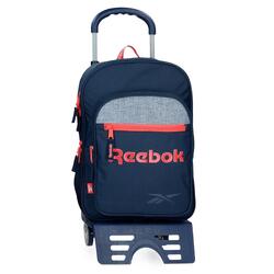 Mochila escolar  con carro Reebok Lucia 40cm Azul marino