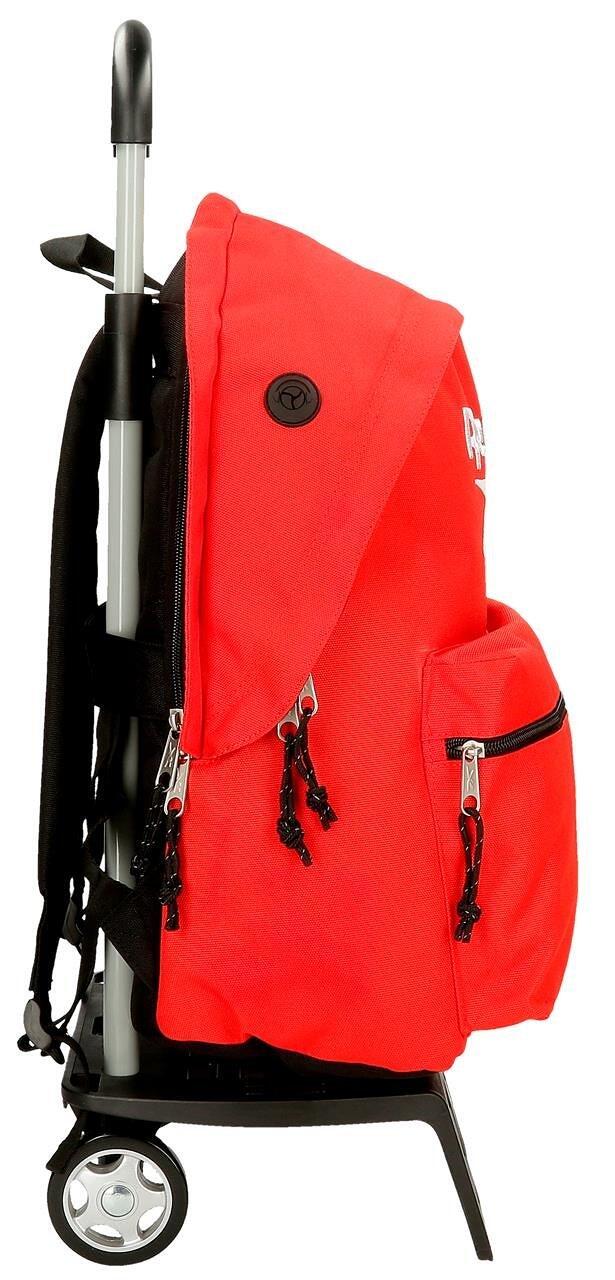 Zaino scolastico porta PC con carrello unisex Reebok Boston 44cm Rosso 4/5