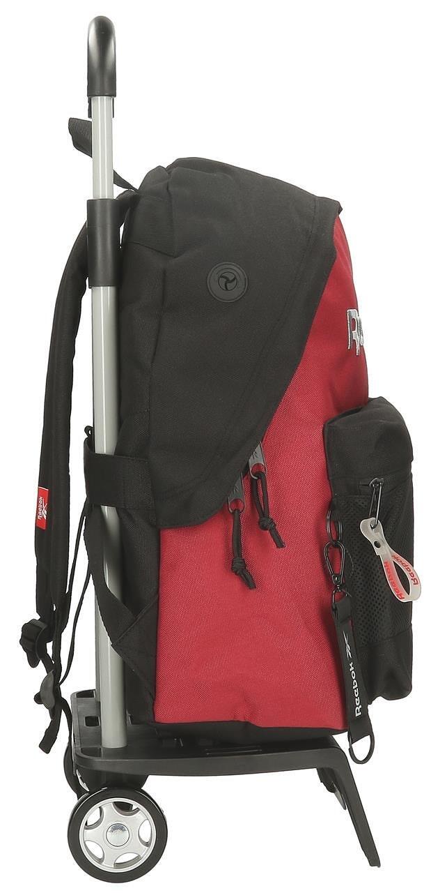 Zaino scolastico con carrello Ragazzo Reebok Portland 44cm Nero 4/5