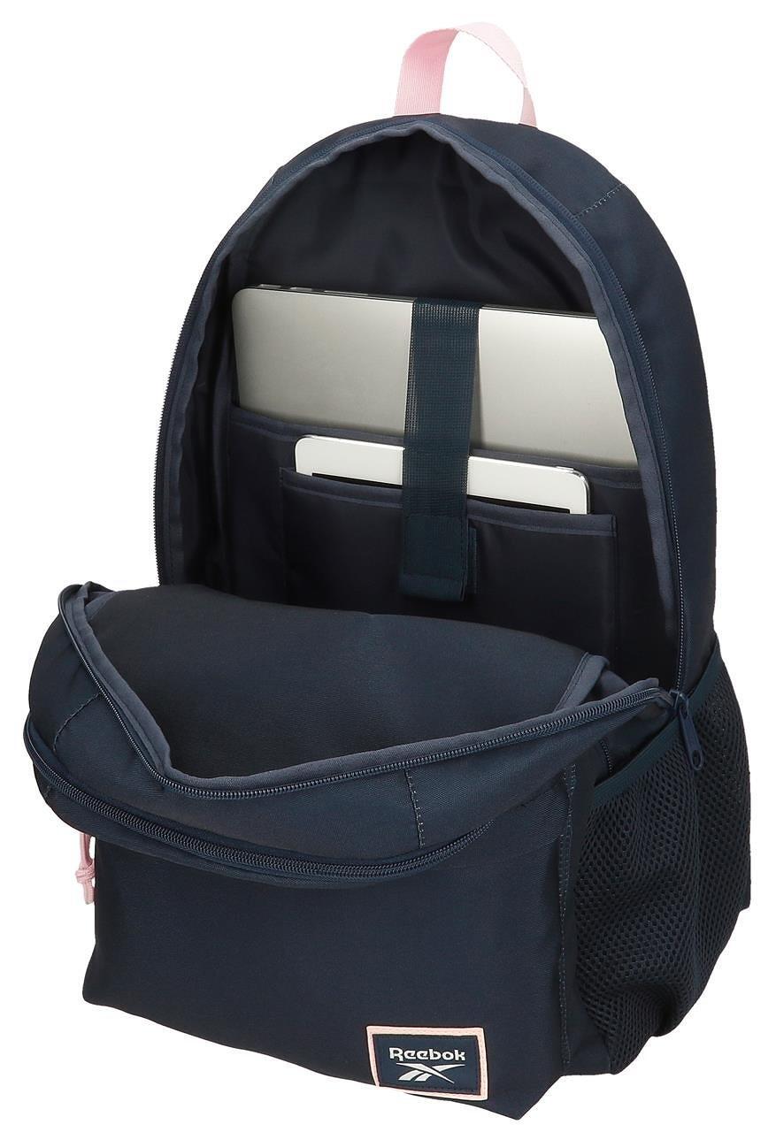 Zaino scolastico a due scomparti ragazzo Reebok Binley 46cm Blu Navy 3/5