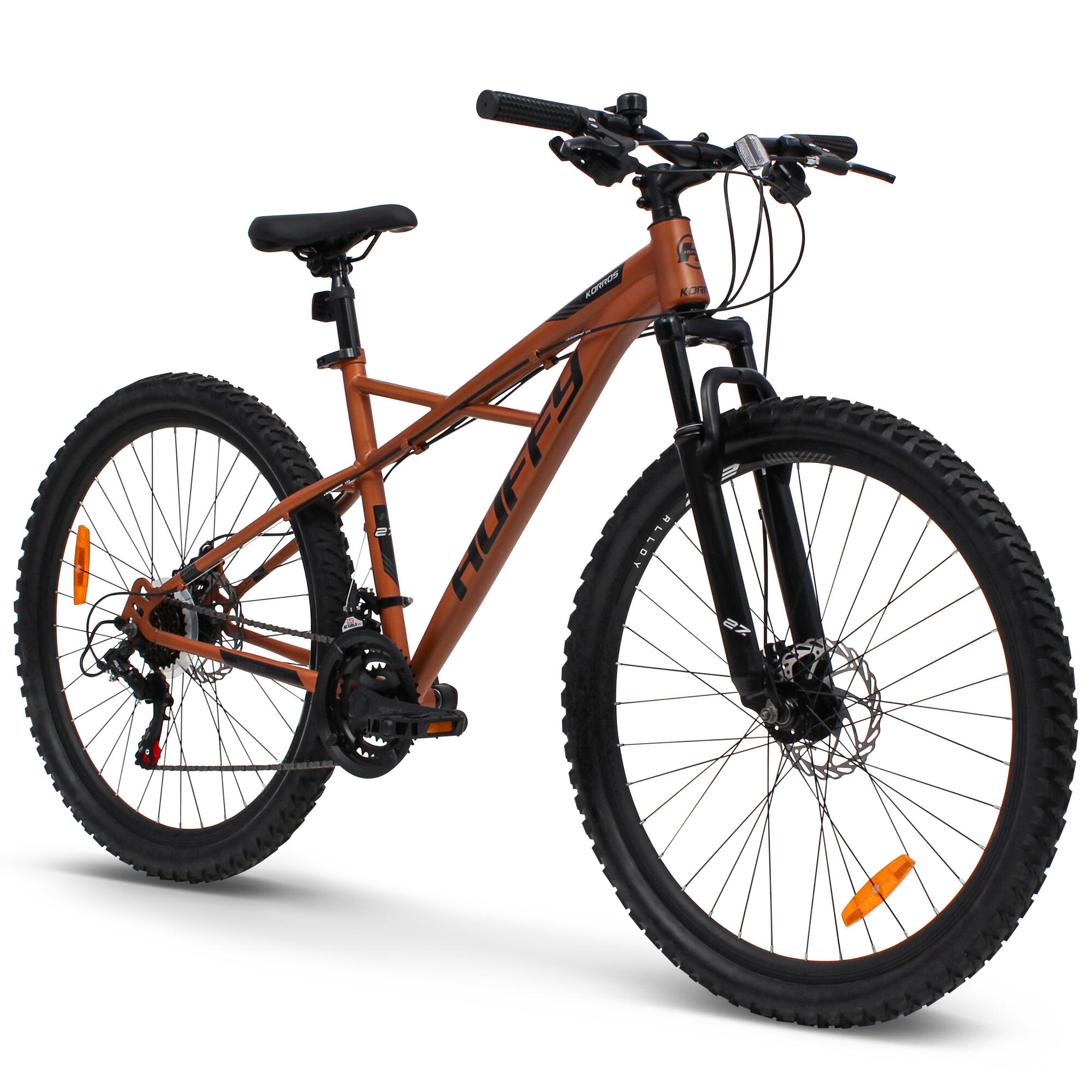 Huffy Korros 27.5 Mountain Bike Hardtail Front Suspension Shimano 21 Spd MTB HUFFY Decathlon