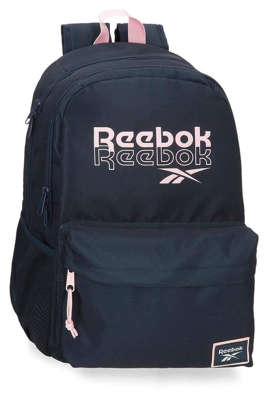 Zaino scolastico a due scomparti ragazzo Reebok Binley 46cm Blu Navy 1/5