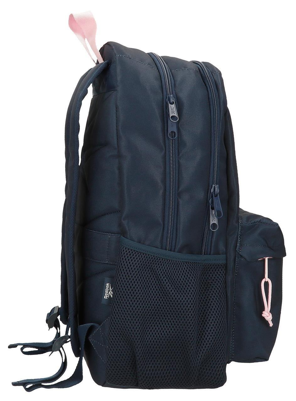 Zaino scolastico a due scomparti ragazzo Reebok Binley 46cm Blu Navy 4/5